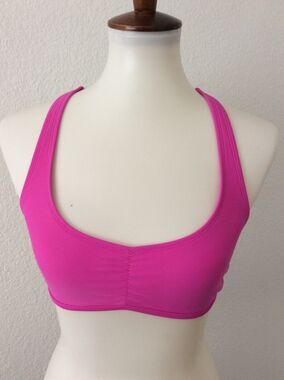 Aerie Bikini Top Multicolor Crochet Racerback Swimwear